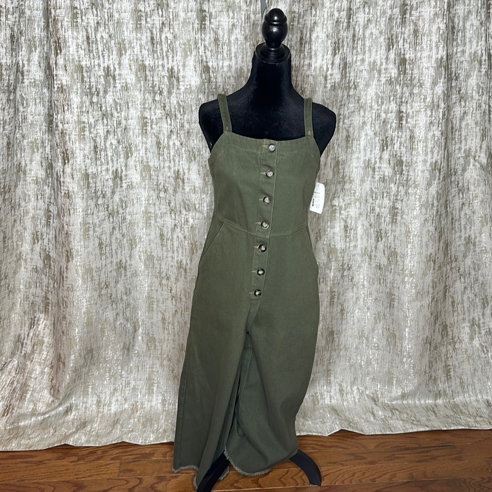 Army green jumpsuit